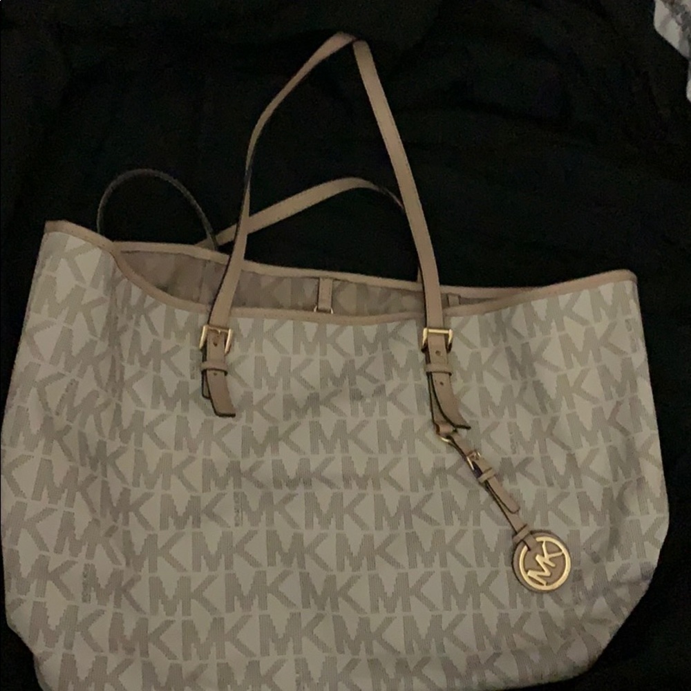 Michael Kors white tote